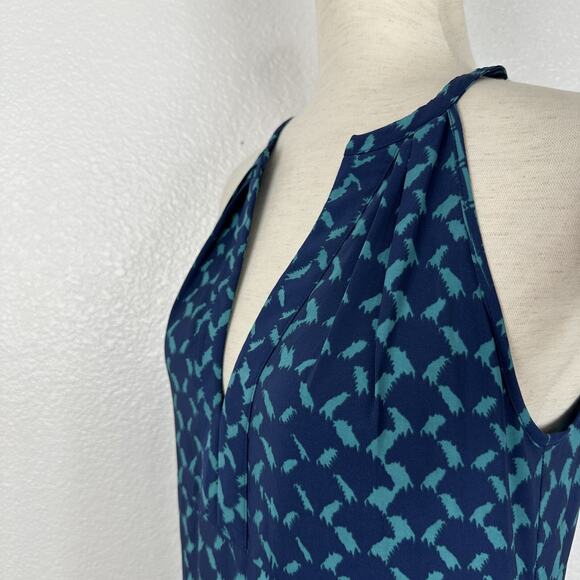 Donna Morgan Blue and Red Maxi Dress - Picture 10 of 14